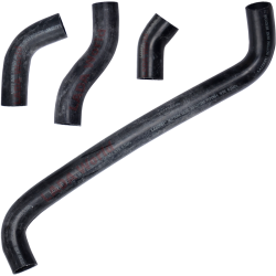 LADA Niva hose kit for aluminium radiator - 21213-1303010 Black