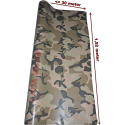 LADA Vinyl wrap: Camouflage desert pattern